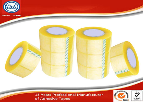 China Acrílico 2&quot; de BOPP transparente amarillento de Stickness del cartón de la cinta fuerte del lacre proveedor