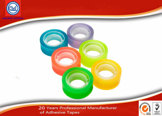 China Vinculación coloreada de la cinta auta-adhesivo de los efectos de escritorio del arco iris BOPP alta con base plástica proveedor