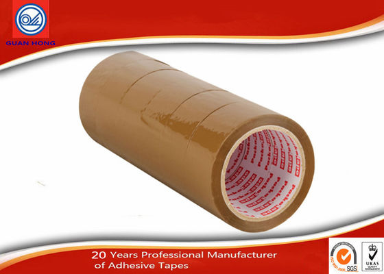 China Cinta de empaquetado fuerte impermeable de Opp Brown BOPP, cinta de poco ruido del embalaje del pegamento plástico proveedor