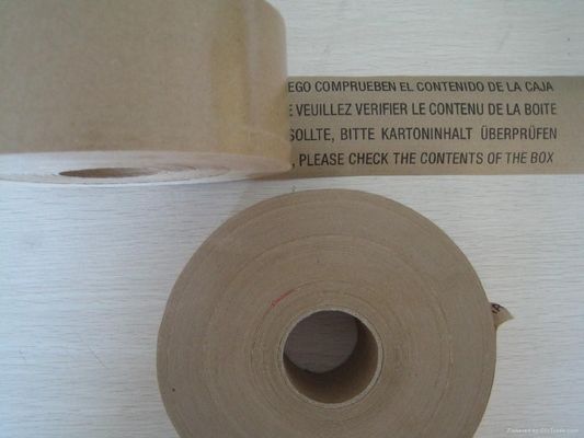China 12m m/24m m/48m m reforzaron el paquete de embalaje de cinta de papel gummed de Kraft proveedor