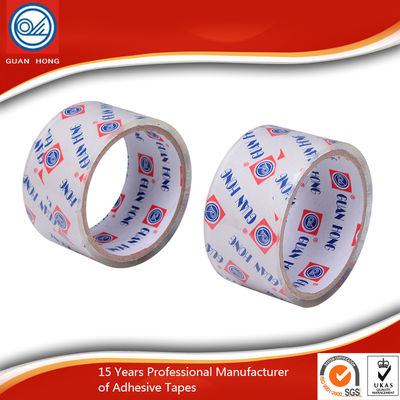 China Alto pegamento de empaquetado modificado para requisitos particulares impreso piezosensible de la cinta con el LOGOTIPO proveedor