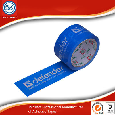 China El alto blanco adhesivo de poco ruido imprimió la cinta de empaquetado con el logotipo de la compañía proveedor
