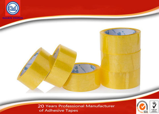 China cartón de 48m m de los x 66m que sella BOPP que empaqueta amarillento claro de la cinta proveedor