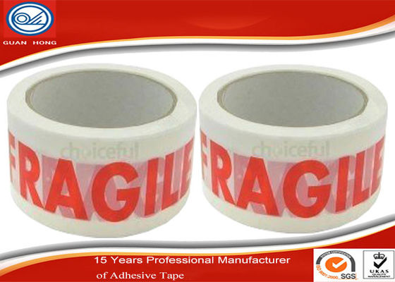 China El blanco imprimió la cinta de empaquetado/la cinta blanca adhesiva de la precaución/la cinta modificada para requisitos particulares proveedor